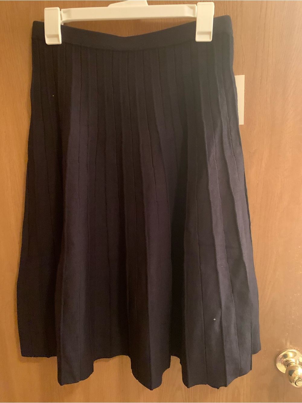a new day black Ribbed Circle Skirt